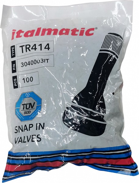 TL-VENTIIL V2-03-2  /  TR414 KOOSTATUD. 100TK (ITALMATIC. TÜV) L=41 / 48.5MM