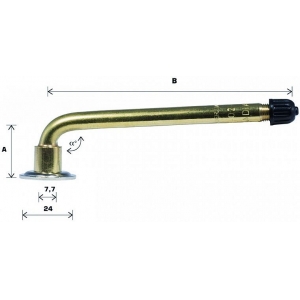 KEERATAV VENTIIL V3-02-9  /  TR177 VEOAUTO. NURK 94. L=20+99MM (MICH.1156)