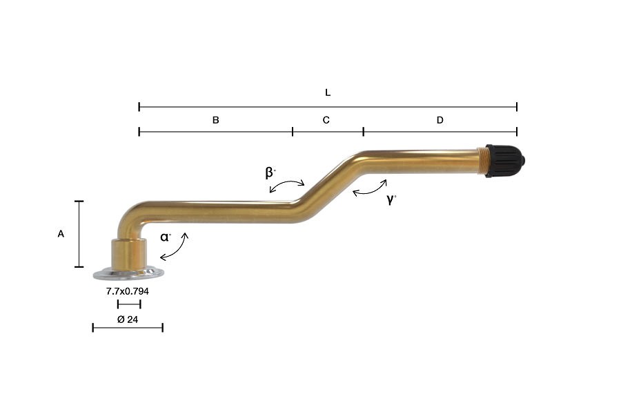 KEERATAV VENTIIL V3-06-5  /  TR179  /  MICH 582. VEOAUTO. NURK 90. 2-ASTMELINE L=131MM
