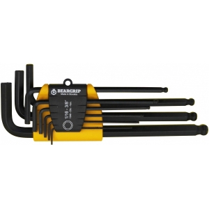 9-OS. TOLLMÕÕDUS L-KUUSKANTVÕTMETE KOMPL. 1 / 16"-3 / 8". KUULOTSAGA TRIUMF
