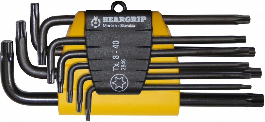 9-OS. L-TORXVÕTMETE KOMPL. T8-T40 BEARGRIP