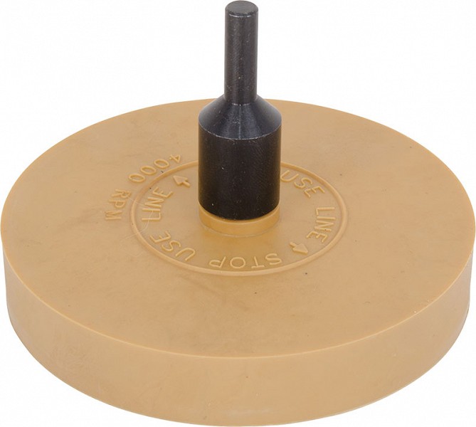 KUMMIKÄI VELJELT LIIMIJÄÄKIDE EEMALDAMISEKS. SOFT GRIP (4000RPM)