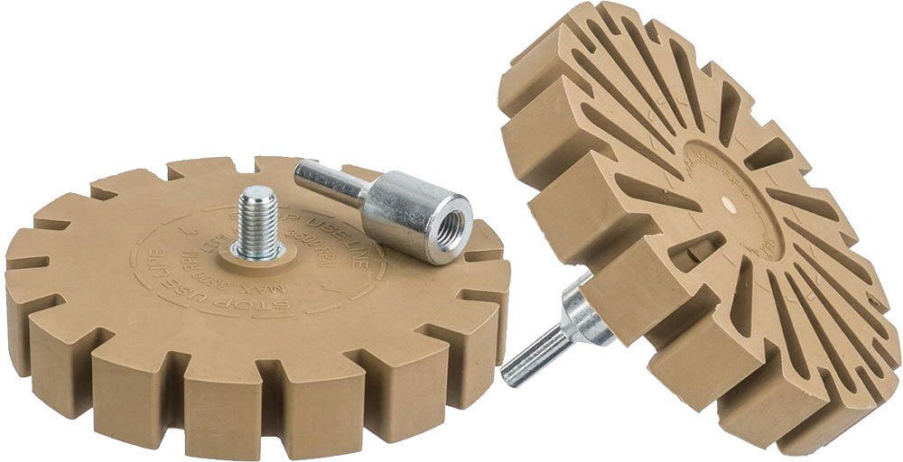 SEGMENT-KUMMIKÄI VELJELT LIIMIJÄÄKIDE EEMALDAMISEKS (3500 RPM) 6MM ADAPTERIGA