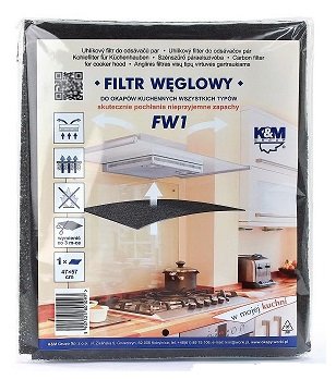 K&M Universal cooker hood Active carbon filter