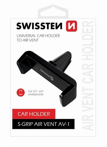 Swissten S-Grip AV-1 Universal Car Air Vent Holder For Devices Black