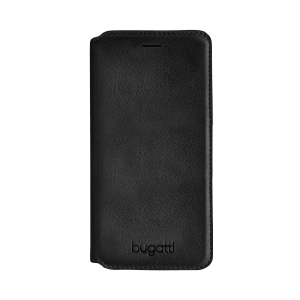 Bugatti Parigi Real Leather Case - Wallet for Samsung G955 Galaxy S8 Plus Black (OEM)