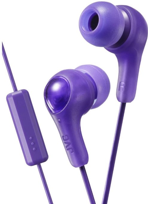 JVC HA-FX7M-V-E Gymy Plus headphones with remote & microphone Violet