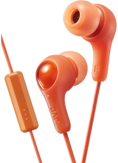 JVC HA-FX7M-D-E Gymy Plus headphones with remote & microphone Orange