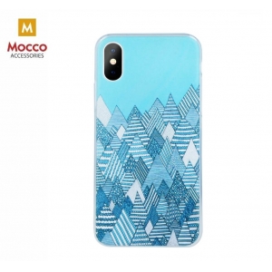 Mocco Trendy Winter Silicone Back Case for Apple iPhone XS Max Geometric Winter Motif