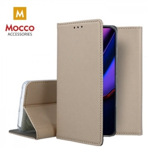 Mocco Smart Magnet Book Case For Apple iPhone 11 Gold