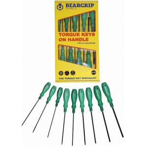 9-OS. AVAGA TORX KRUVIKEERAJATE KOMPL. TH8-TH40 BEARGRIP