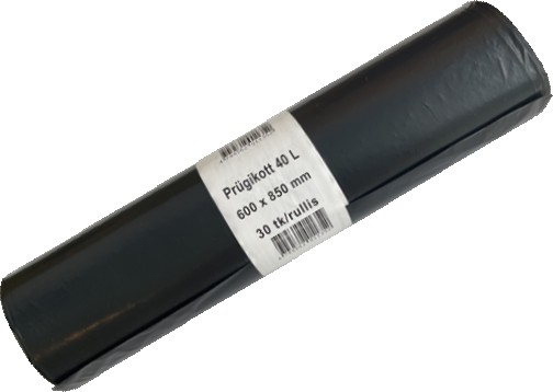 PRÜGIKOTID (PRÜGIKOTT) 40L / 30TK 600X850MM MUST