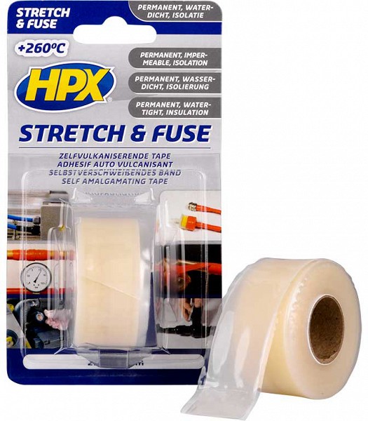 STRETCH&FUSE VULKANISEERUV TEIP 25MM / 3M VÄRVITU HPX