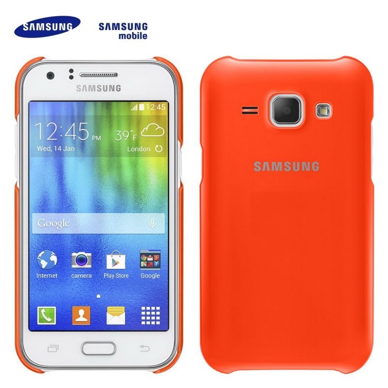 Samsung EF-PJ100BOE Original Back case for Samsung J100H Galaxy J1 Orange (EU Blister)