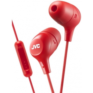 JVC HA-FX38M-R-E Marshmallow наушники с пультом и микрофоном Kрасный