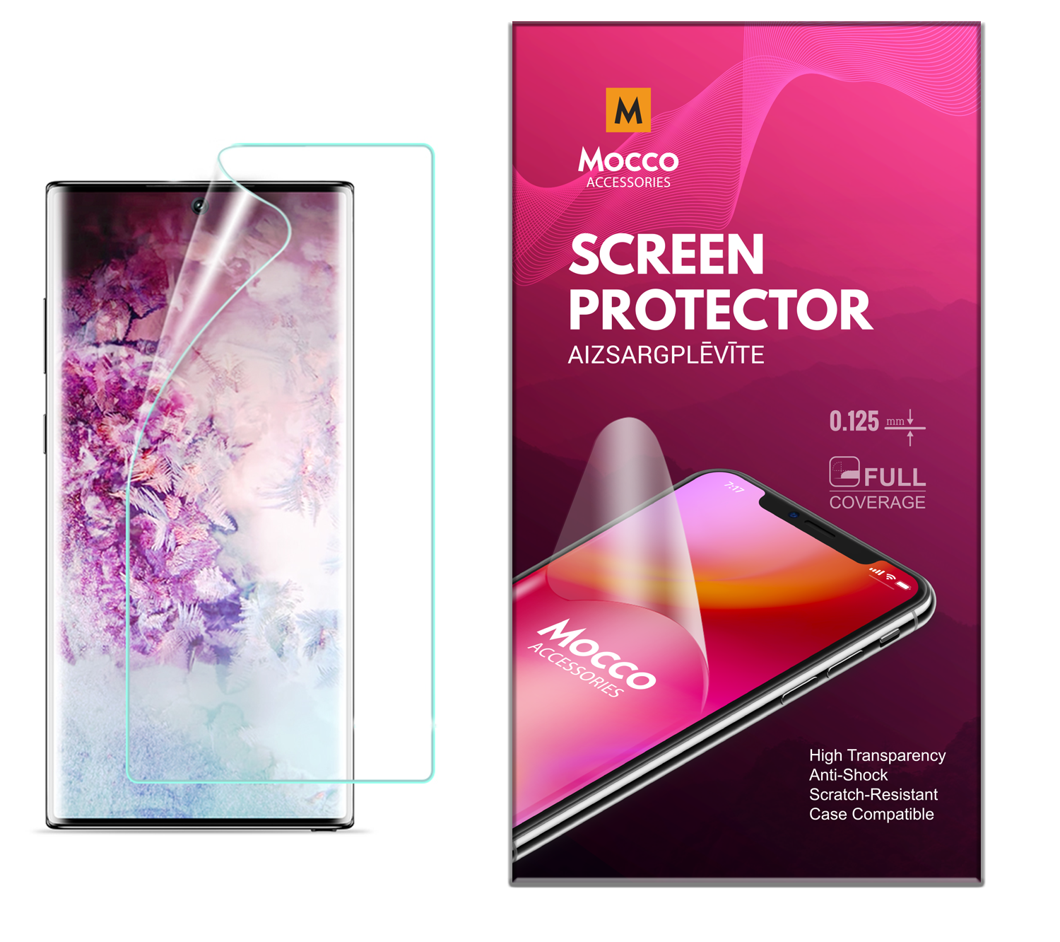 Mocco Full Coverage 0.125mm Clear Screen Protector for Samsung N970 Galaxy Note 10 / Note 10 5G (EU Blister)
