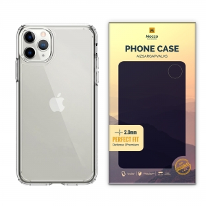 Mocco Original Clear Case 2mm Силиконовый чехол для Apple iPhone 11 Pro Прозрачный (EU Blister)