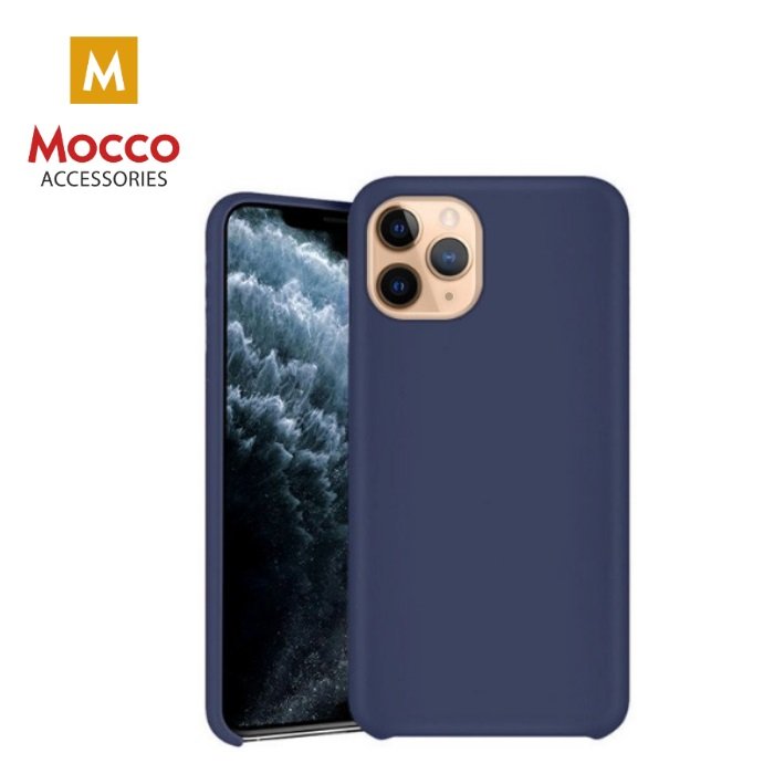 Mocco Ultra Slim Soft Matte 0.3 mm Silicone Case for Apple iPhone 11 Pro Blue