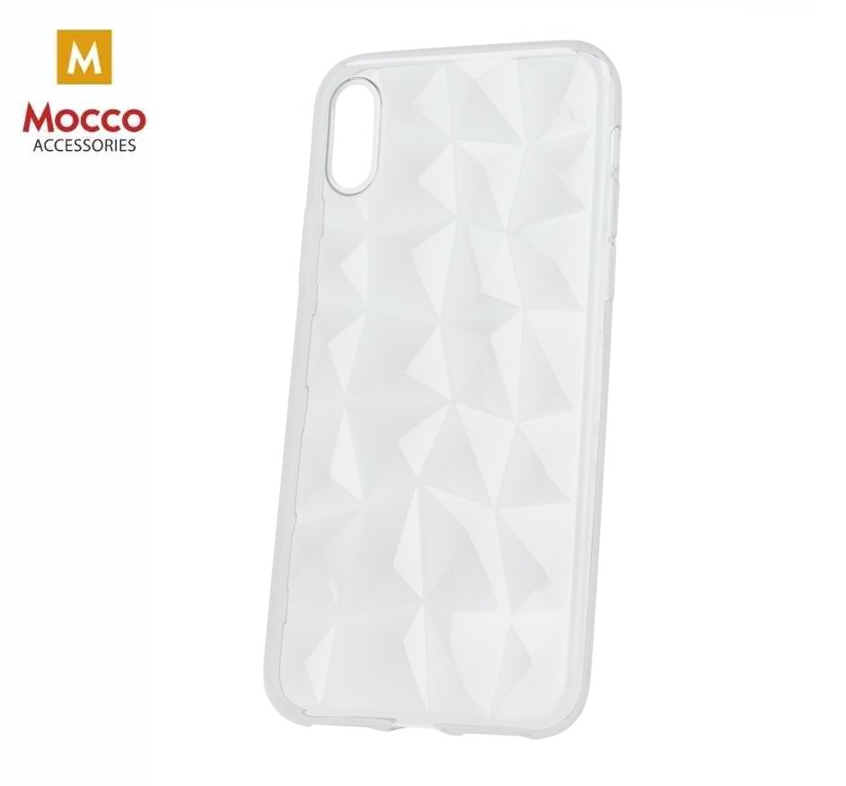 Mocco Trendy Diamonds Silicone Back Case for Apple iPhone XS Max Transparent