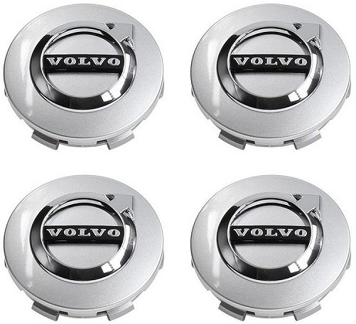 KAPSEL 4TK. 64MM VOLVO OE-VELJEKAPSEL LOGOGA. VALGE (OEM-NR:32270129)