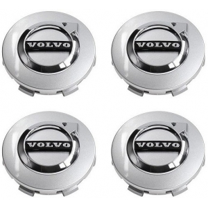 KAPSEL 4TK. 64MM VOLVO OE-VELJEKAPSEL LOGOGA. VALGE (OEM-NR:32270129)