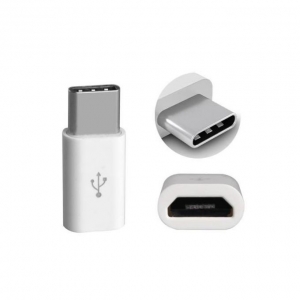 Mocco Универсальный Адаптер Micro USB к USB Type-C Подключение Белый (EU Blister)
