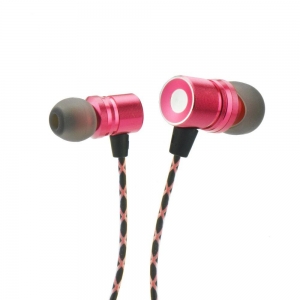 Vidvie Aluminium MS606 Модные Универсальные наушники с микрофоном Розовые