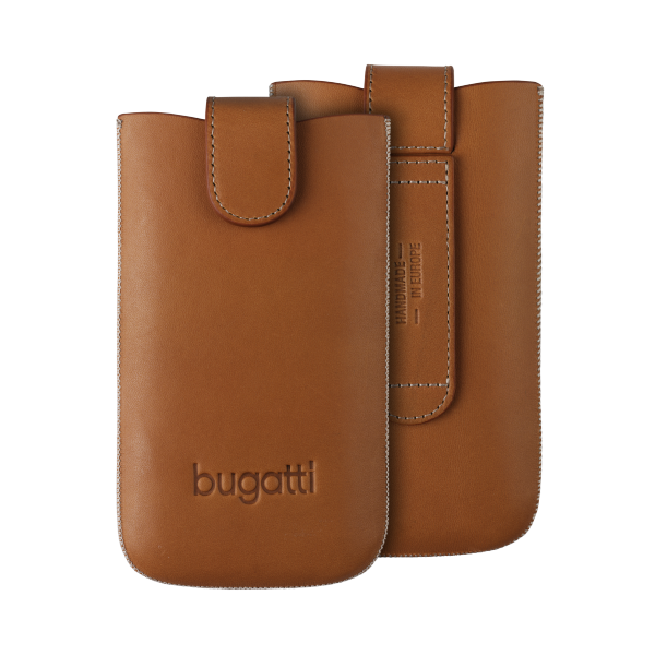 Bugatti M Universal Pouch Leather Case with Magnet Brown (7 х 12 cm)