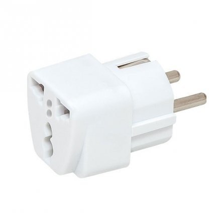 Mocco Travel Adapter USA / UK -> EU (220V) White