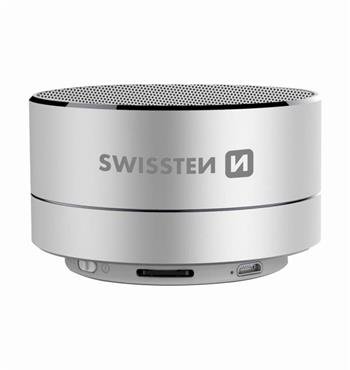 Swissten Bluetooth 4.0 Bluetooth Wireless Speaker with Micro SD / Phone Call Function / Metal case / 3W / Silver