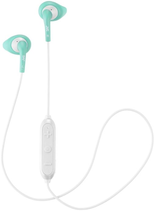 JVC HA-EN10BT-ZE Gumy Sport Wireless Bluetooth 4.1 In-ear Headphones Mint Blue