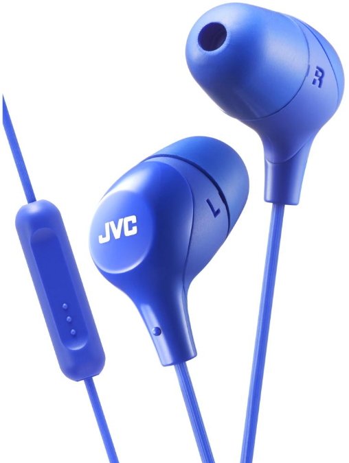 JVC HA-FX38M-A-E Marshmallow headphones with remote & microphone Blue
