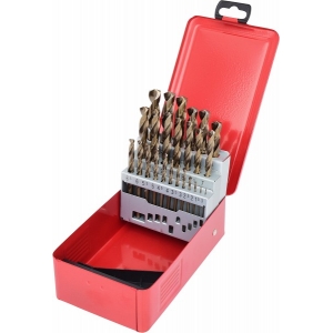 25-OS. CO MET. PUURIDE KOMPL. DIN338 TYP N 1.0-13.0MM KS TOOLS