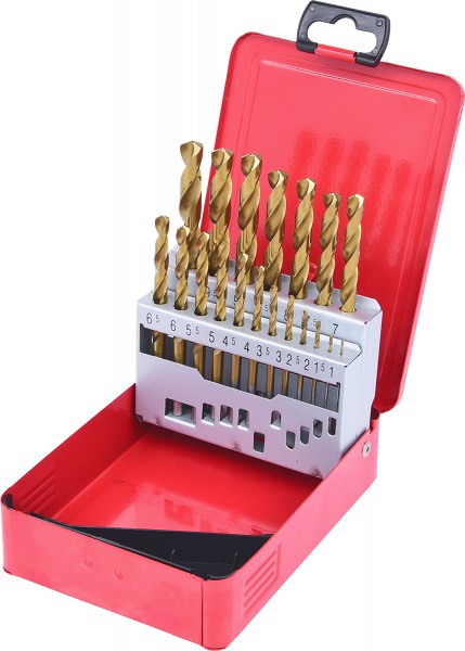 19-OS. HSS-TIN MET. PUURIDE KOMPL. 1.0-10.0MM KS TOOLS
