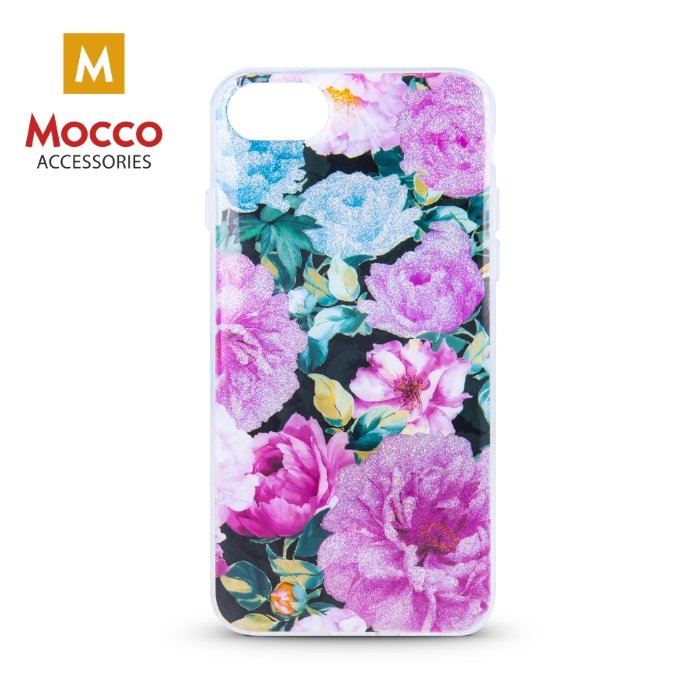 Mocco Spring Case Silicone Back Case for Huawei Mate 20 Lite (Pink Peonies)