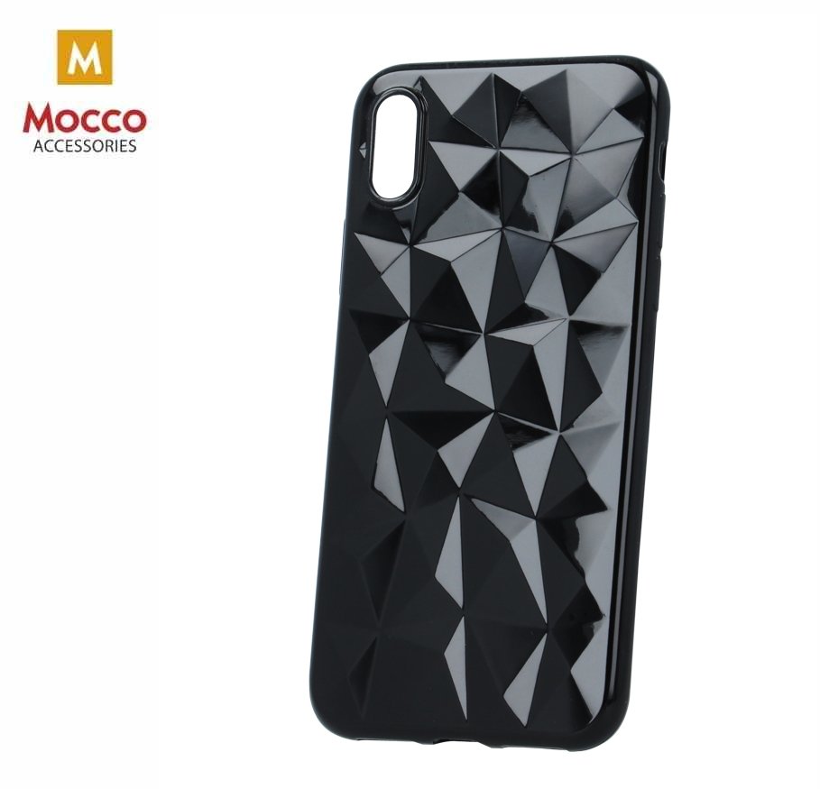 Mocco Trendy Diamonds Silicone Back Case for Huawei Mate 20 Black