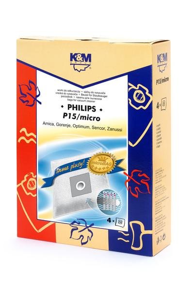 K&M Vacuum cleaner bag PHILIPS / CONCEPT / SENCOR / ZANUSSI (4pcs)