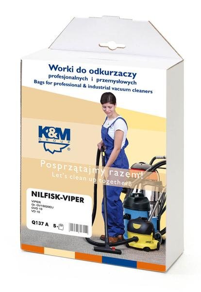 K&M Vacuum cleaner bag NILFISK (5pcs)