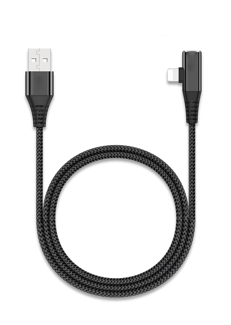RoGer (iOS 13) Lightning Data and Charging Cable with extra Lightning port (female) 1m Black