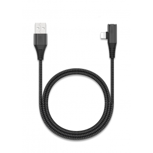 RoGer (iOS 13) Lightning Data and Charging Cable with extra Lightning port (female) 1m Black