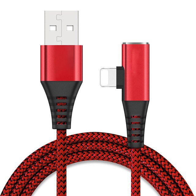 RoGer (iOS 13) Lightning Data and Charging Cable with extra Lightning port (female) 1m Red