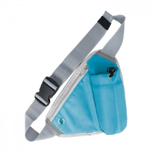GreenGo Спортивная сумочка \ футляр для активного отдыха с кармашком \ вырезом для наушников Синяя
