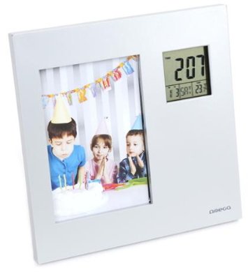 Omega OWSPF01 Digital Weather Station Indoor with Photo Frame / Thermometer / Calendar / Clock / Alarm Clock / LCD