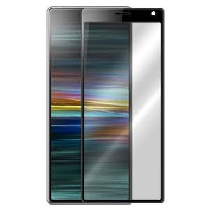 Myscreen Glass Edge Tempered Glass Full Coveraged with Frame Sony Xperia 10 Plus Black