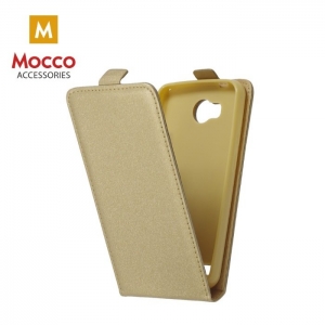 Mocco Kabura Rubber Case Вертикальный Eco Кожаный Чехол для телефона Apple iPhone 6 / 6S Золотой