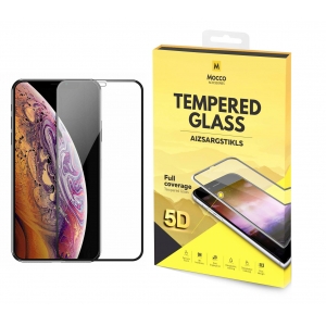 Mocco Full Glue 5D Signature Edition Tempered Glass Full Coverage with Frame Apple iPhone XS Max Black