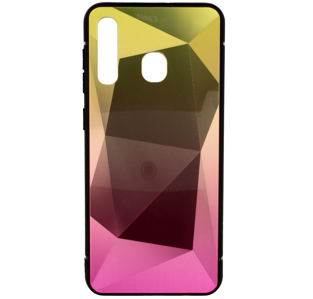 Mocco Stone Ombre Back Case Silicone Case With gradient Color For Apple iPhone 11 Pro Yellow - Pink