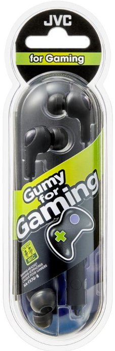 JVC HA-FX7G-B-E Gumy for Gaming Headphones with remote & microphone Black