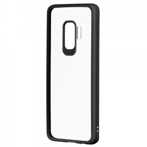 Devia Pure Style Силиконовый Чехол для Samsung G965 Galaxy S9 Plus Прозрачный - Черный