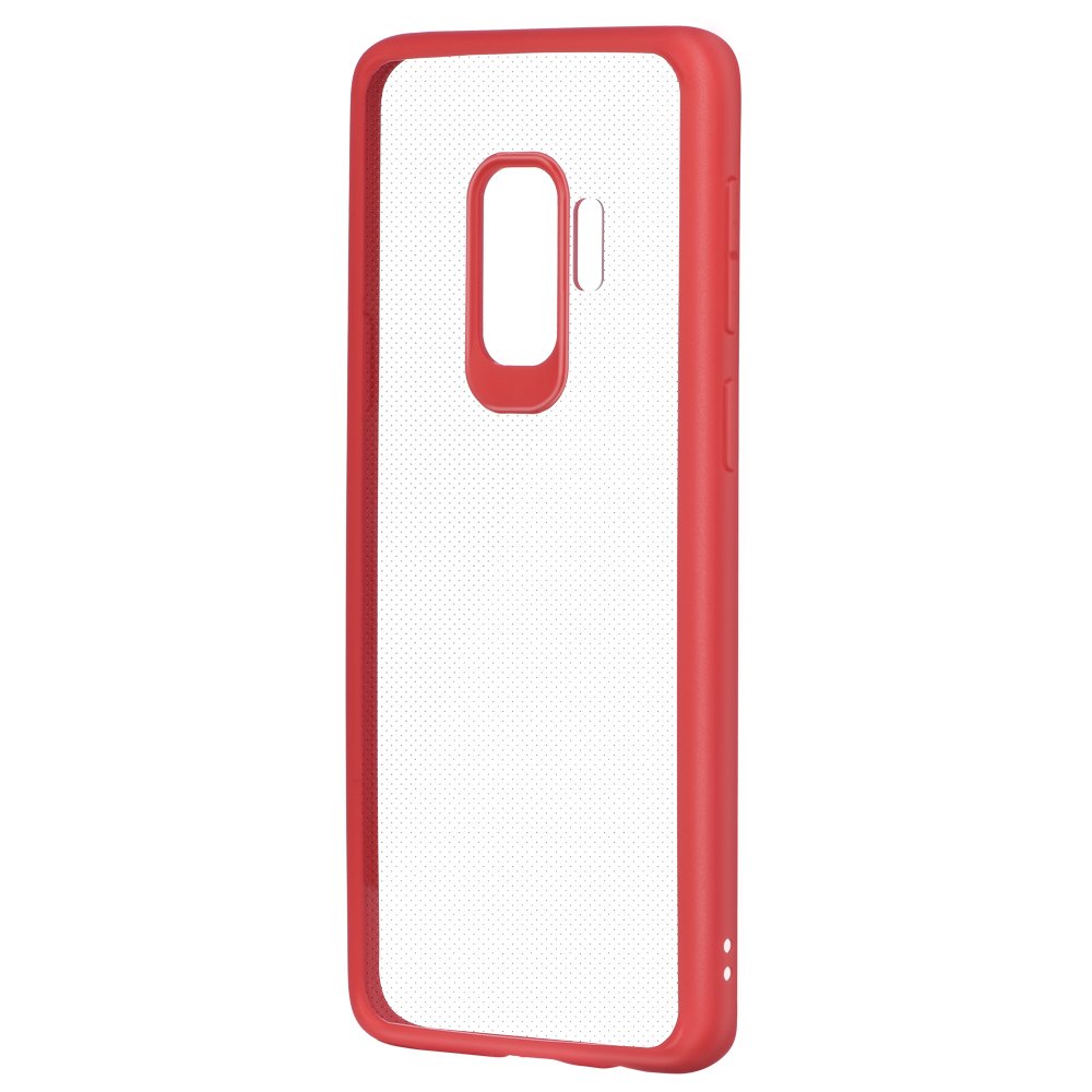 Devia Pure Style Silicone Back Case For Samsung G960 Galaxy S9 Transparent - Red